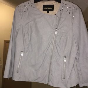 NWOT Sam Edelman faux leather embellished Moto